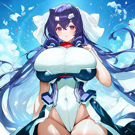 Illustration of Asama tomo, kyoukaisenjou no horizon in the style of Yanyo (ogino atsuki)