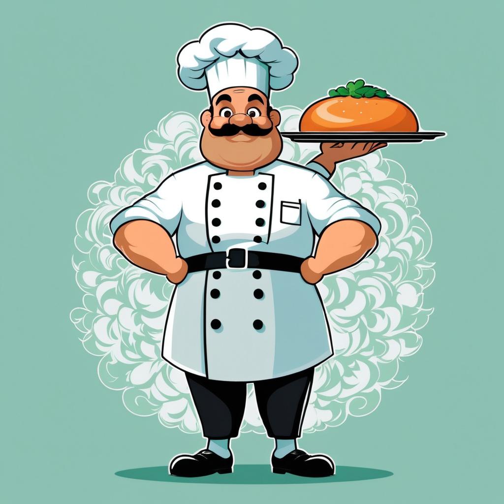 Chef Character Illustration by Bonehaus