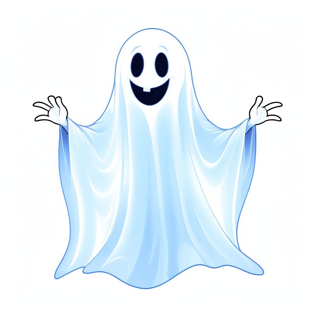 Spooky Ghost Character Illustration