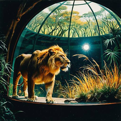 Lioness in Savannah Wildlife Dome