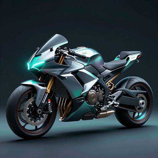 Futuristic Burn Tool Motorcycle Design