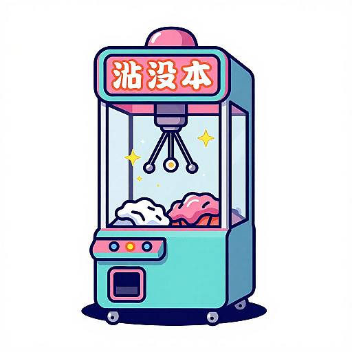 Mischievous Laundry Claw Machine Cartoon