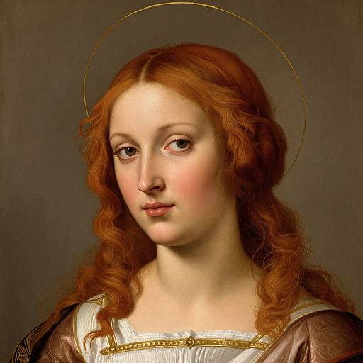 Renaissance Red-Haired Woman Portrait