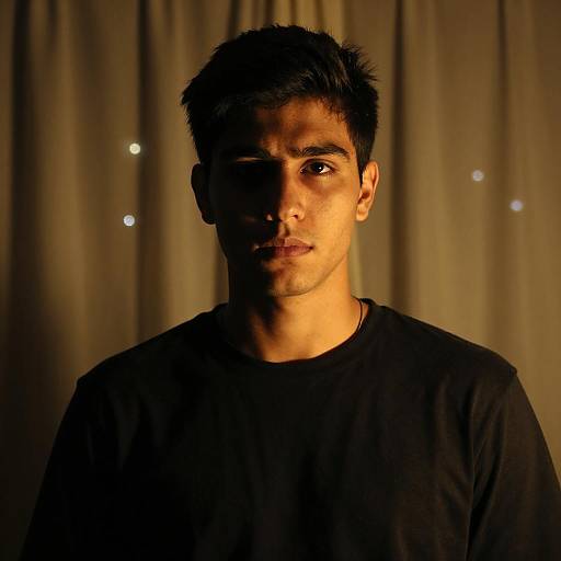 Moody Portrait of a Young Man