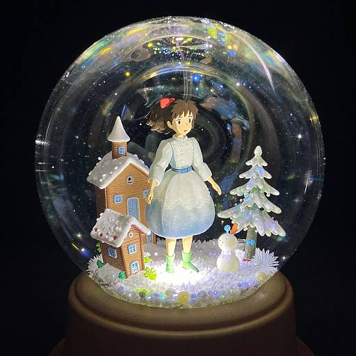 Magical Crystal Snow Globe Photography