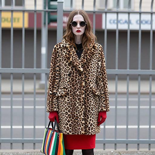 Chic Urban Style in Leopard Print