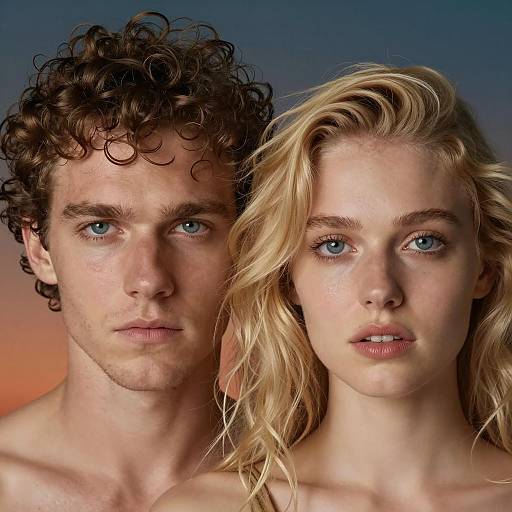 Intense Close-Up Portraits of a Couple