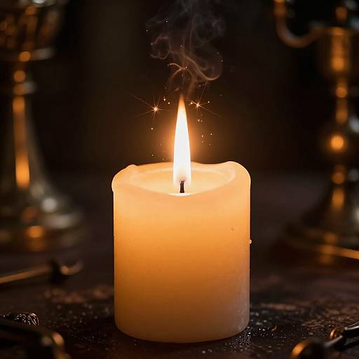 Magical Candle HDR Cinematic Photo