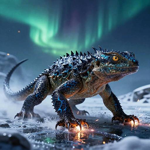 Ember-Lizard in Aurora Tundra