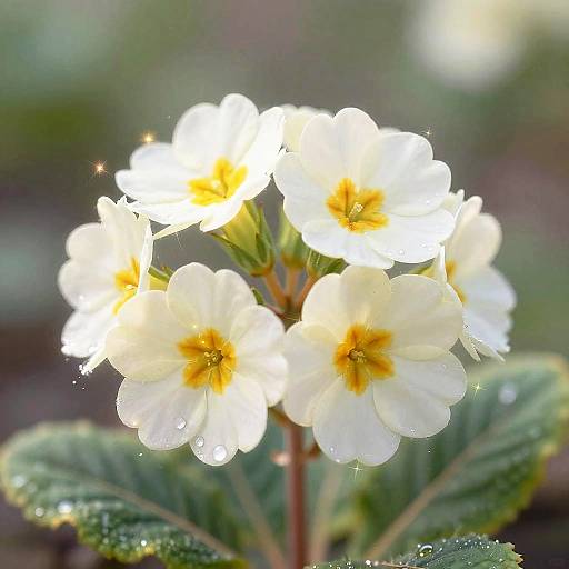 Fantasy Primrose Flower with Glow