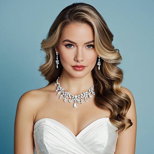 Elegant Bride Maid Portrait with Glamour