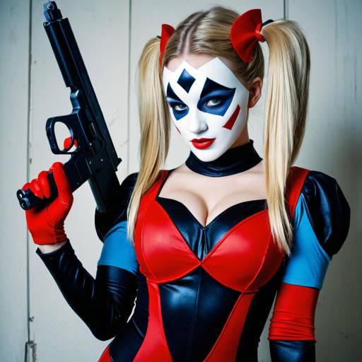 Harlequin Blaster Cosplay Woman