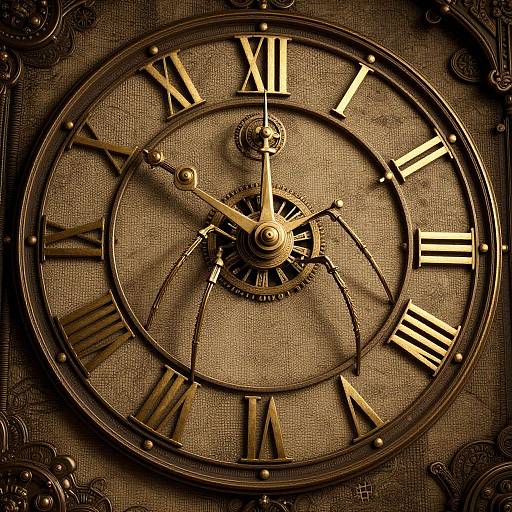 Steampunk 3D Ornate Clock Face