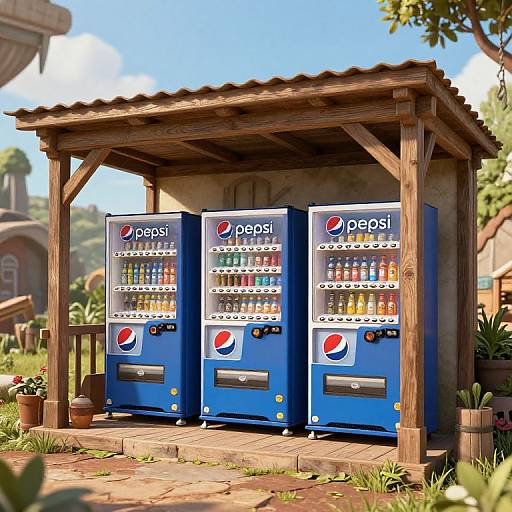 Medieval Fantasy Retro Pepsi Vending