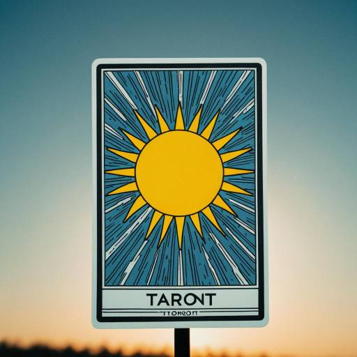 Modern Tarot Card with Sun Illustration
