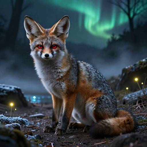 Feral Fluffy Fennec in Glowing Cave