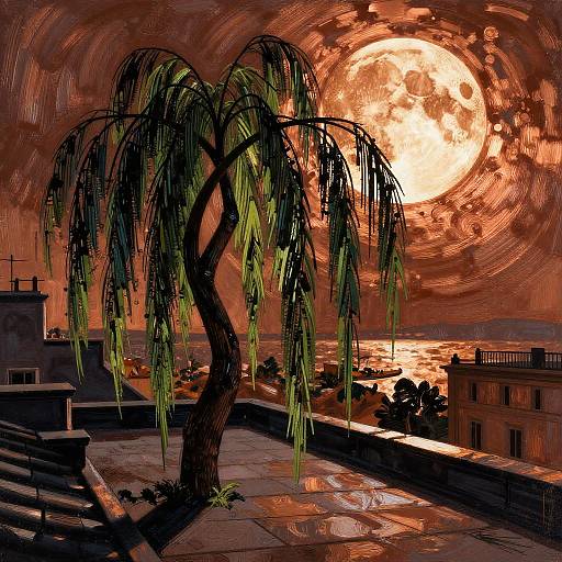 Art Deco Jazz Age Rooftop Scene