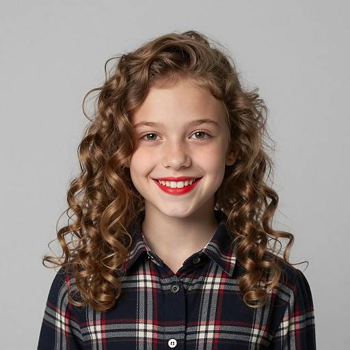 Portrait of a Smiling Young Girl