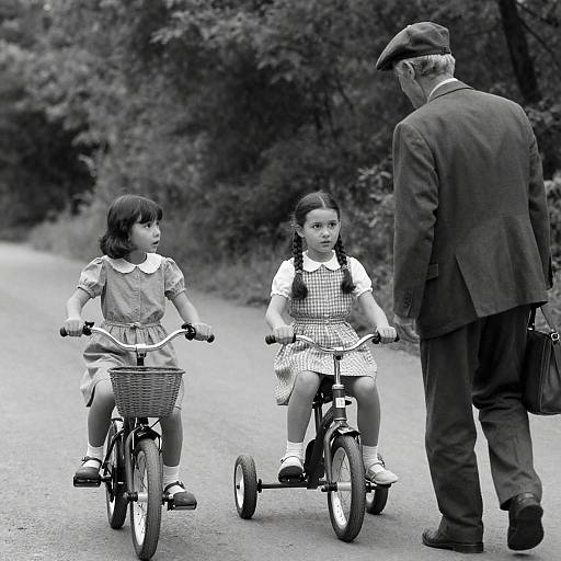Charming Black and White Forest Portrait