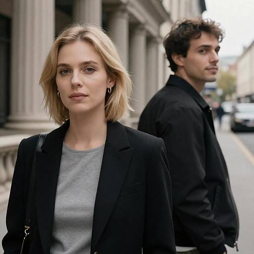 City Street Encounter: Portraits in Focus