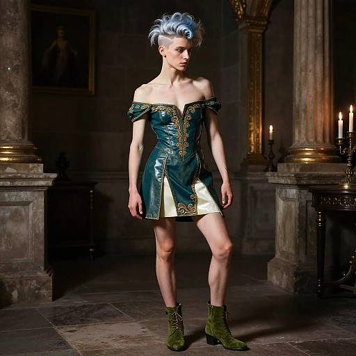 Renaissance Chiaroscuro Androgynous Poet