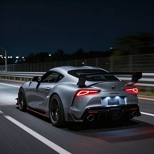 Hyper-Realistic Toyota Supra Night Racing