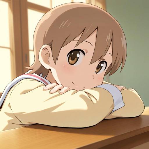 Illustration of Aioi yuuko, nichijou in the style of Awa