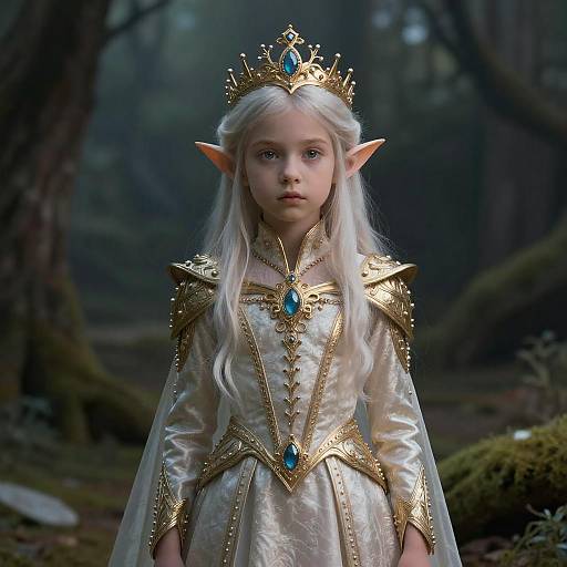 Intricate Fantasy Elf Princess Artwork