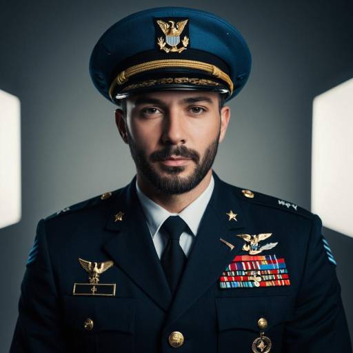 U.S. Navy Officer in Full Dress Uniform