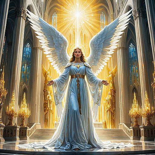 Majestic Guardian Angel in Crystal Cathedral