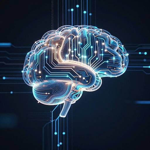 Abstract Neural Network Tech Art