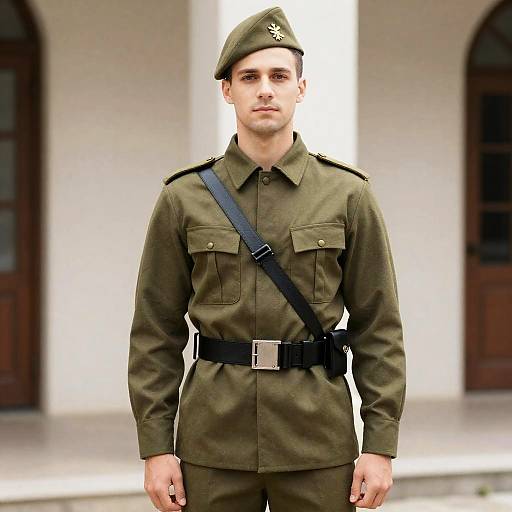 Soldier Nativity Costume Outdoors