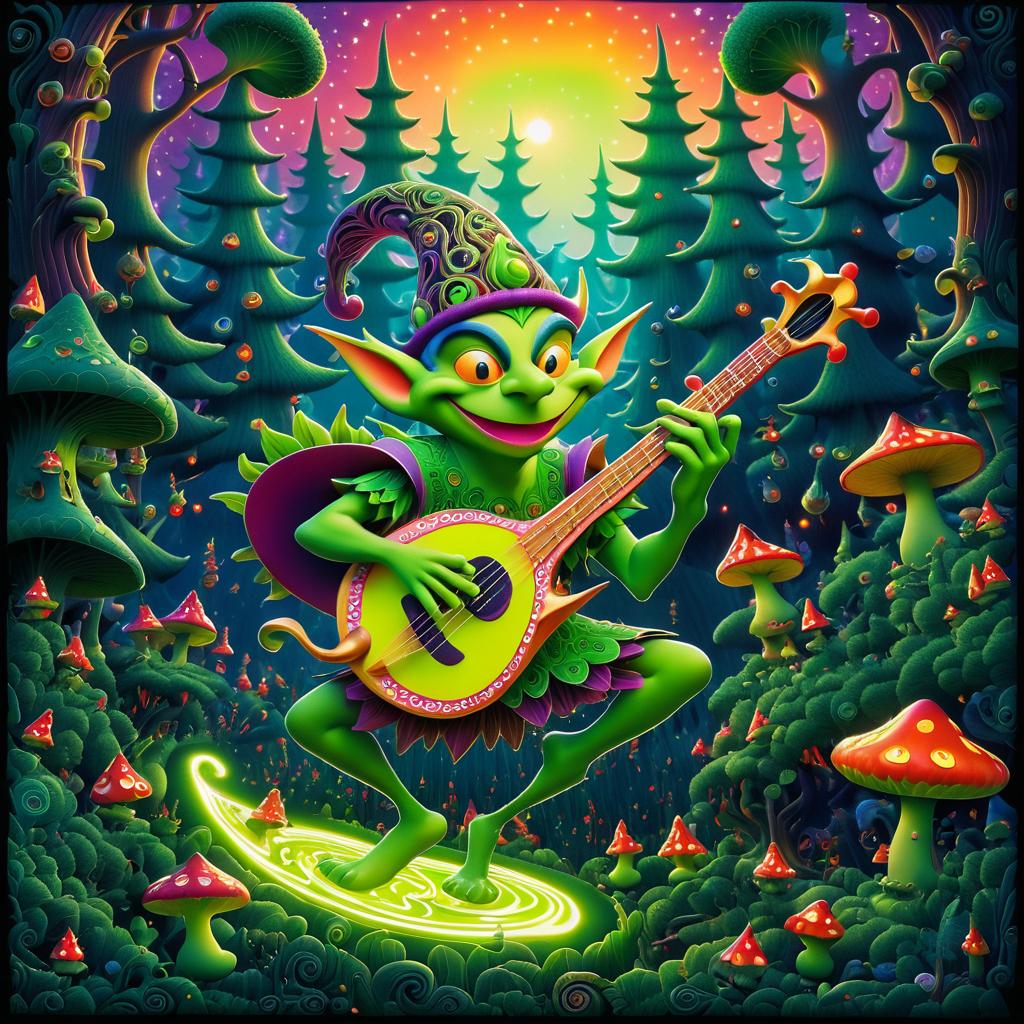 Whimsical Goblin in a Magical Forest