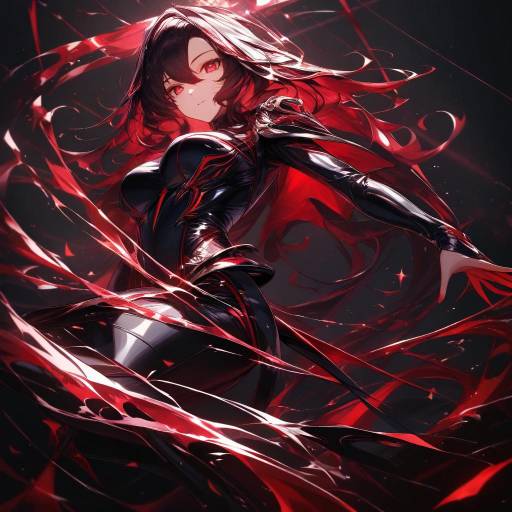 Enchantress in Futuristic Anime Style