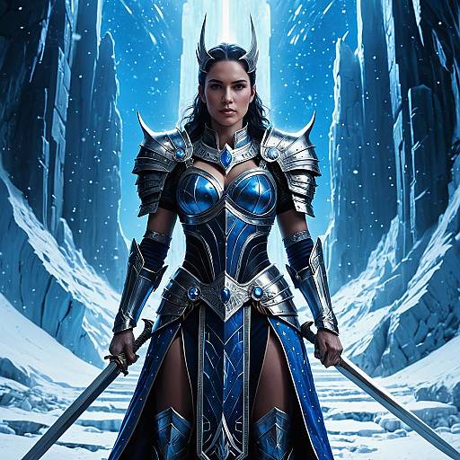 Warrior Queen in Celestial Armor