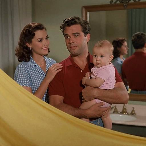 Nostalgic Family Portrait in Vintage Style