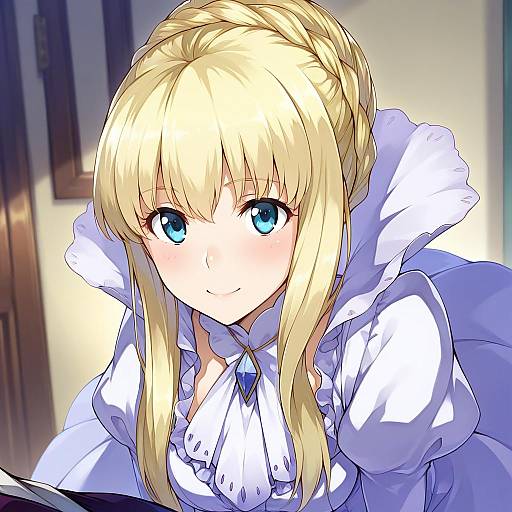 Illustration of Asseylum vers allusia, aldnoah.zero in the style of Konishi (koconatu)