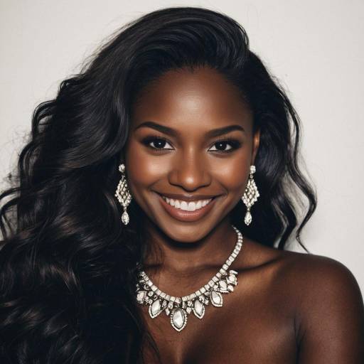Realistic Portrait of Natural Hair Woman