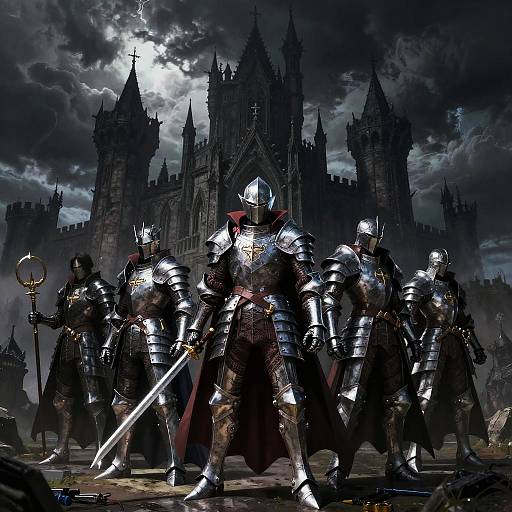 Kojima Style Gothic Castle Art