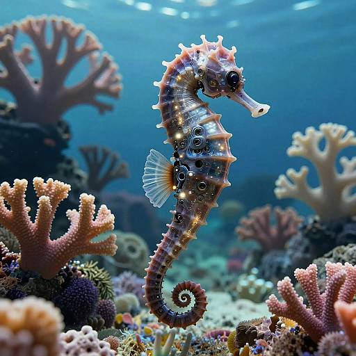 Cyberpunk Intergalactic Bioluminescent Reef