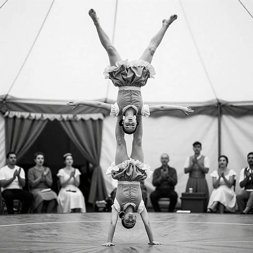 Elegant Acrobatics Under the Circus Tent