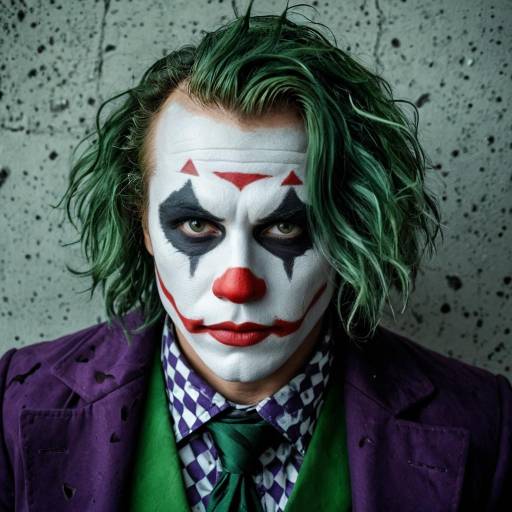 Heath Ledger Joker Cosplay Overhead Shot