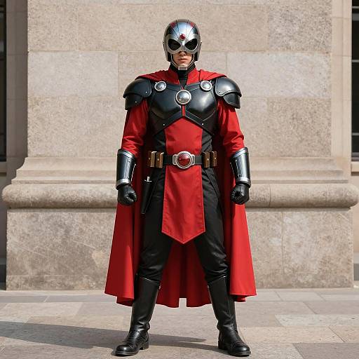 Dynamic Adam Ant-Inspired Superhero Cosplay