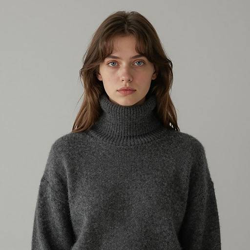 Photorealistic Portrait of a Cozy Woman