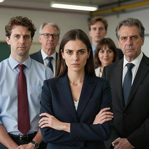 Serious Business Team Portrait