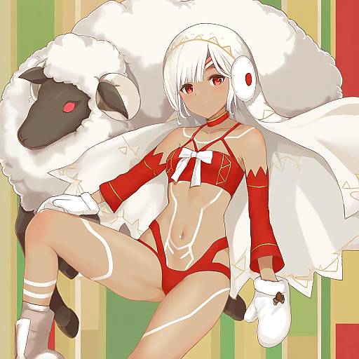 Illustration of Altera the santa (fate), fate (series) in the style of Sumisu (mondo)