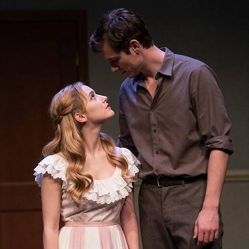 Dramatic Scene of a Couple in Contrast