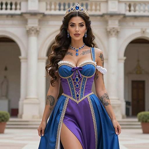 Enchanting Italian Princess in Fantasy Setting