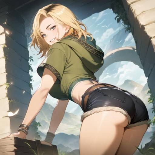 Blonde Girl in Vinland Saga Style