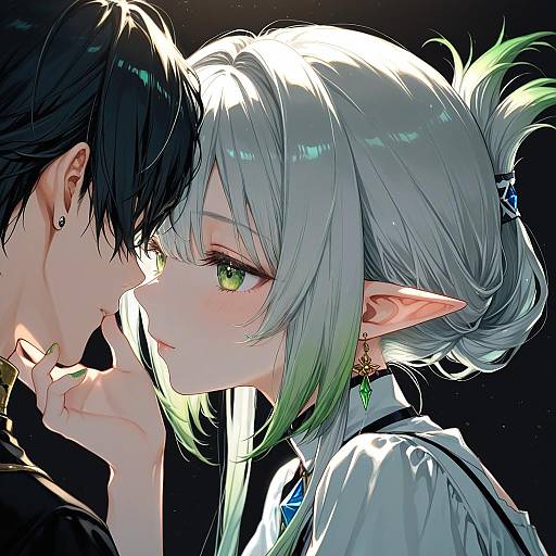 Illustration of Hanabatake chaika, nijisanji in the style of Torii sumi